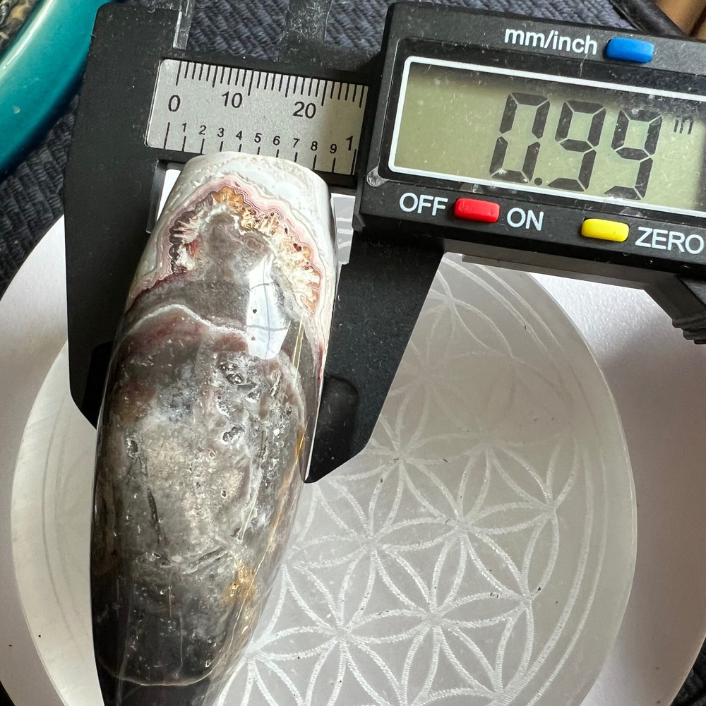 Mexican Crazy Lace Agate Teardrop Druzy Healing Crystal Stone Decor Meditation - Picture 5 of 13